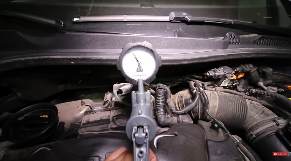 Mitivac conectado al actuador del turbo motor 2.0 TDI
