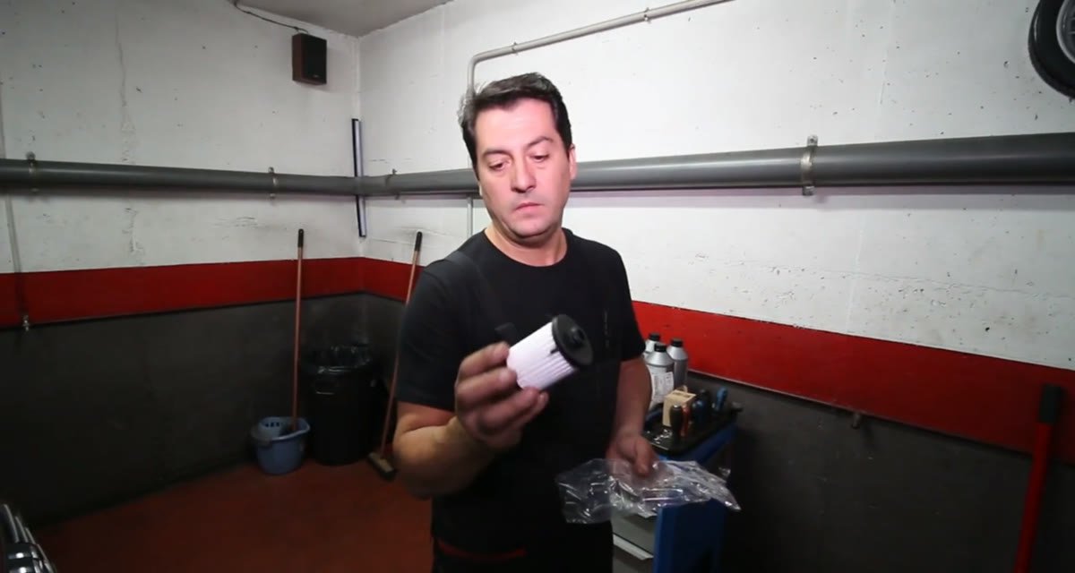 Filtro de aceite interno de la caja S-Tronic de 7 velocidades